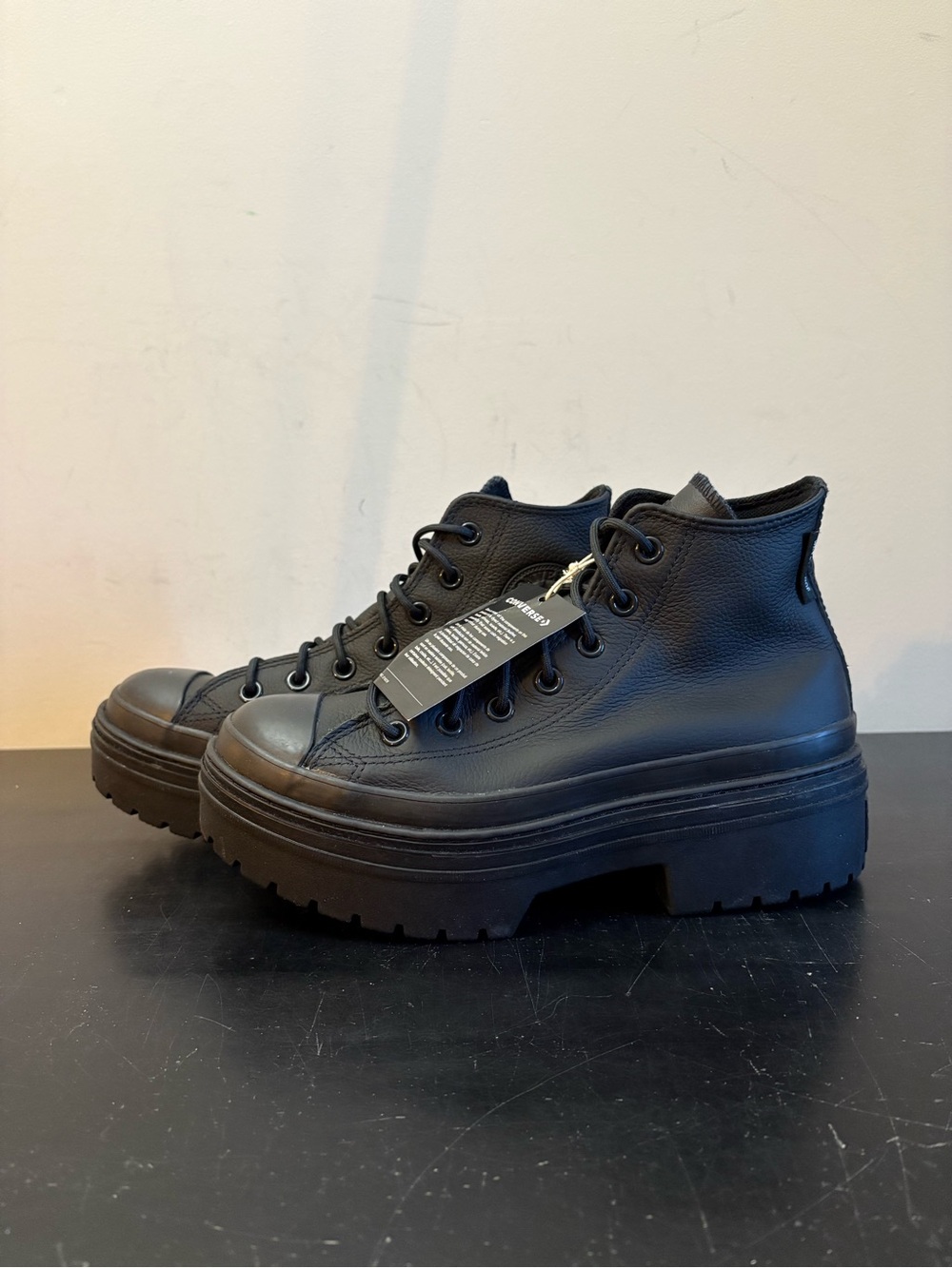 Converse Chuck Taylor All Star Lugged Heel Platform Waterproof Sneakers Black
